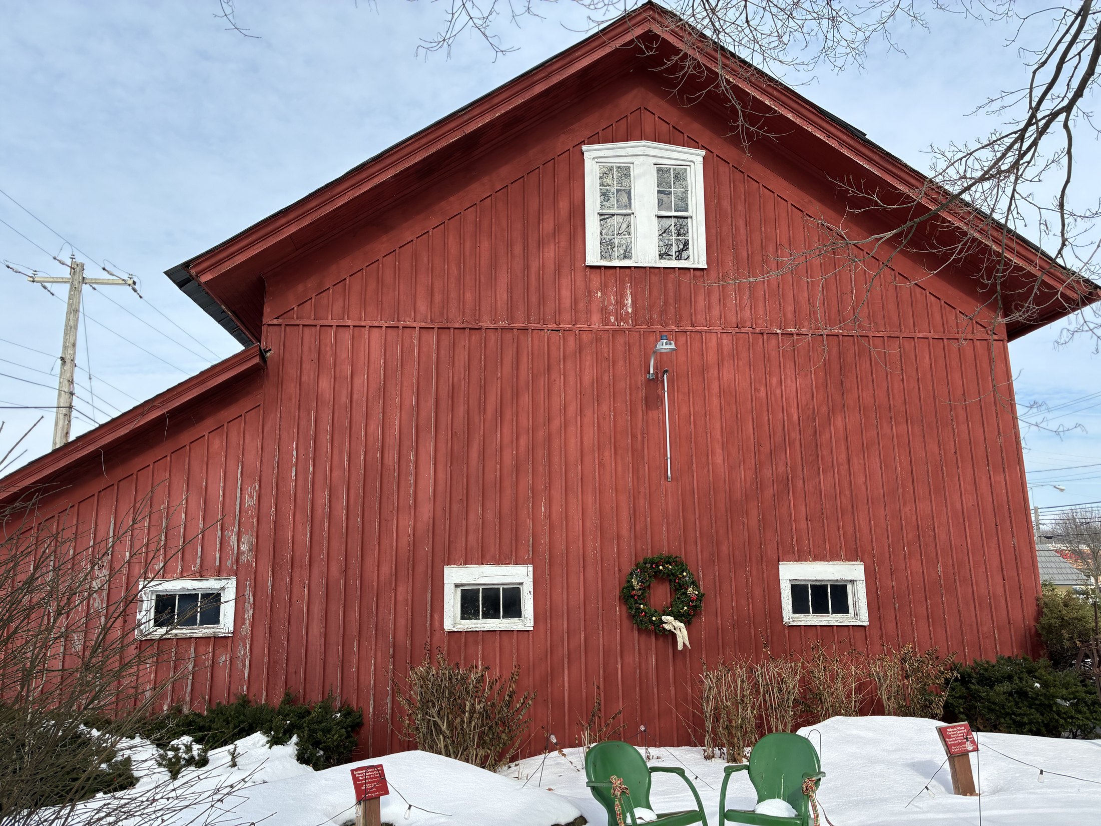 Weathered Freeman Barn surface documented by Spray GenX
