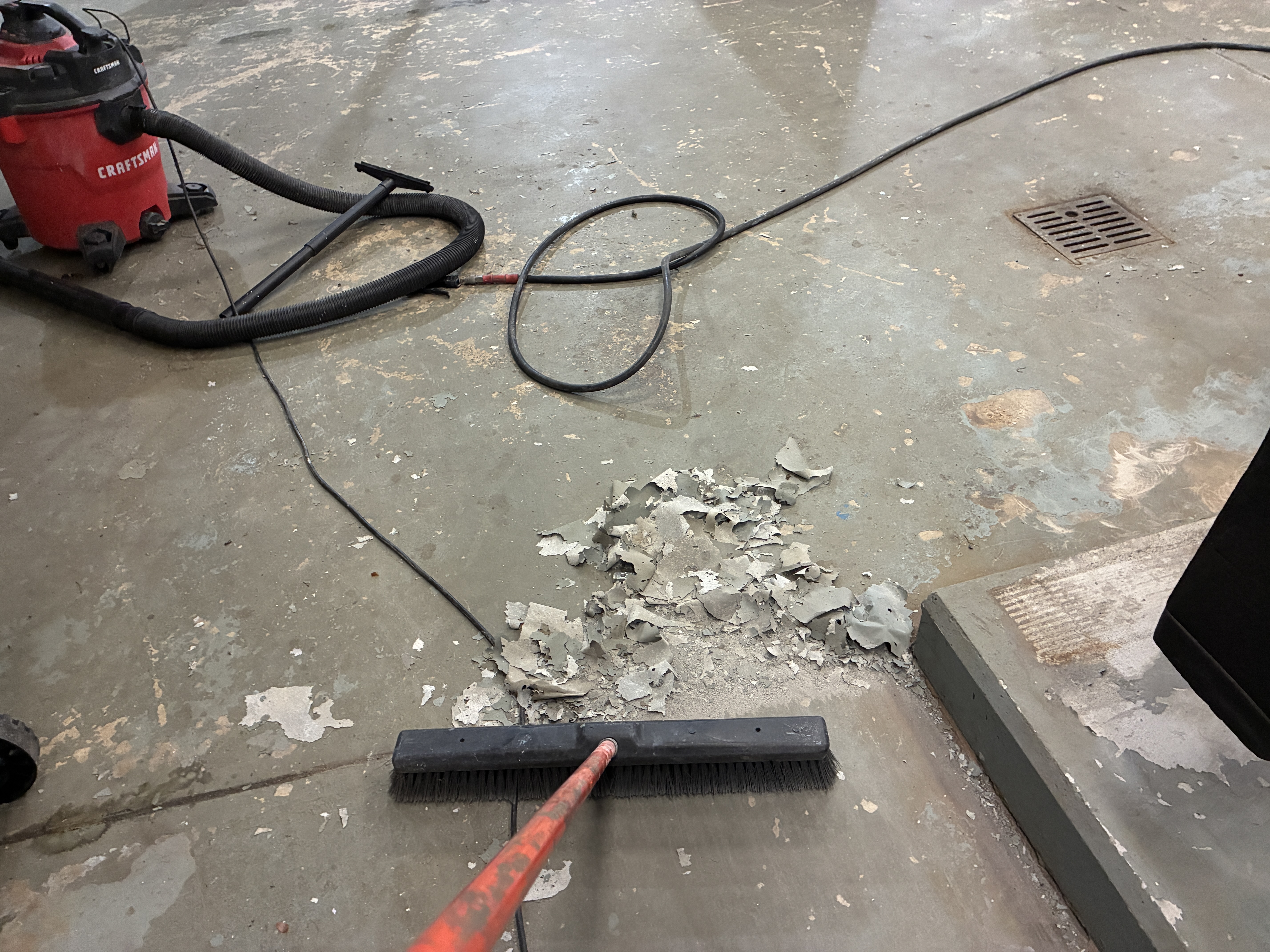 Westfield industrial control room concrete floor repaint project